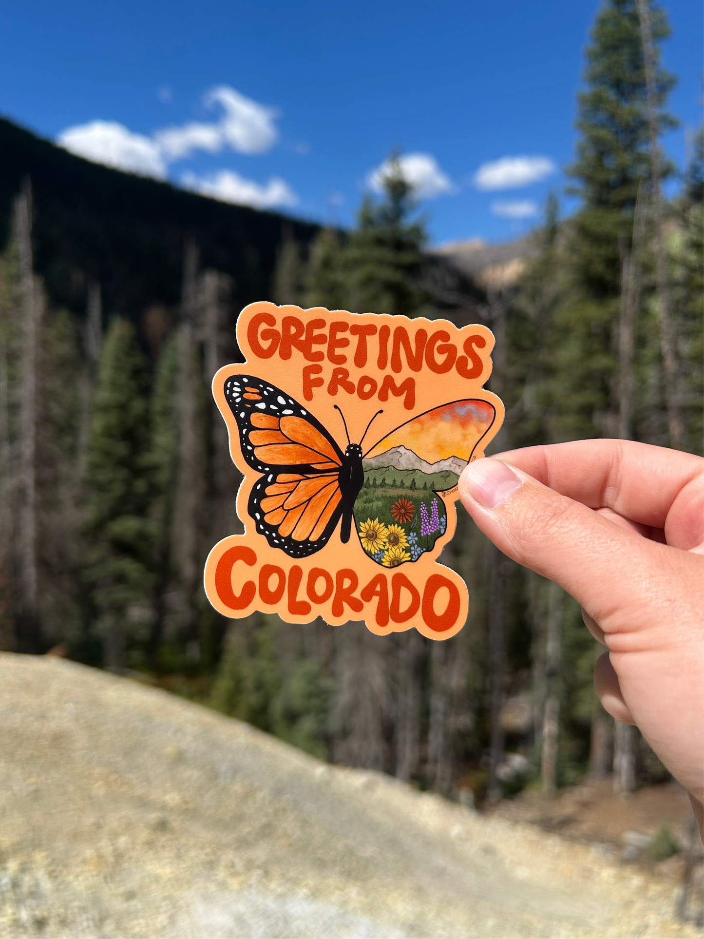 Greetings From Colorado Sticker