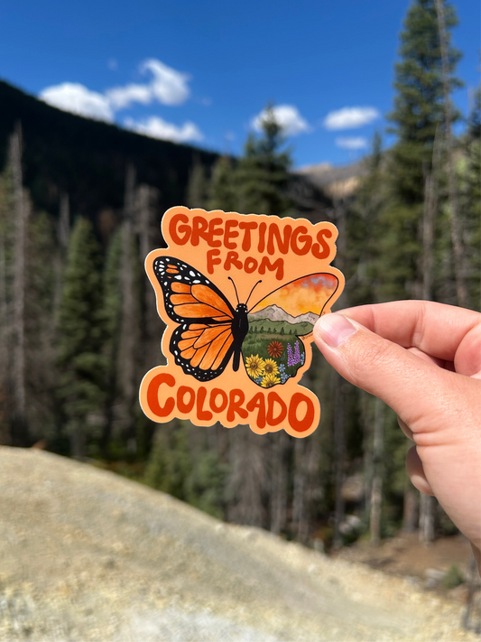 Greetings From Colorado Sticker
