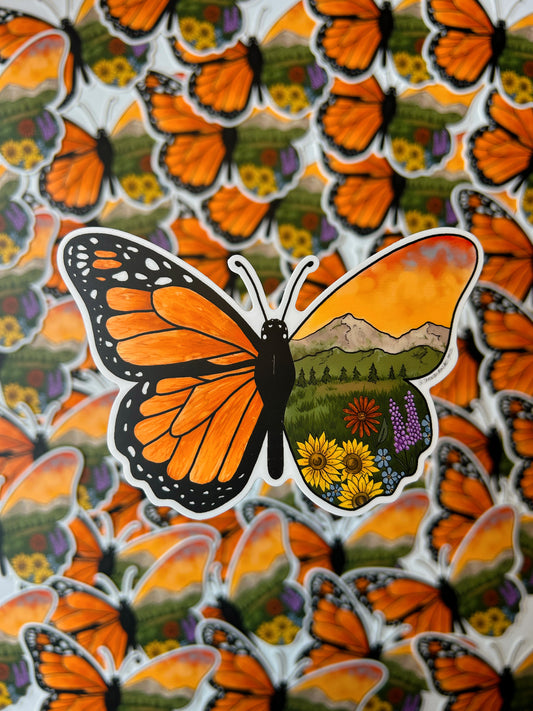 Mountain Monarch Sticker