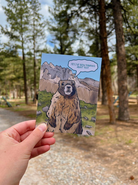 Marmot Greeting Card