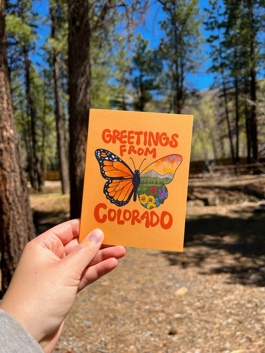 Colorado Monarch Greeting Card
