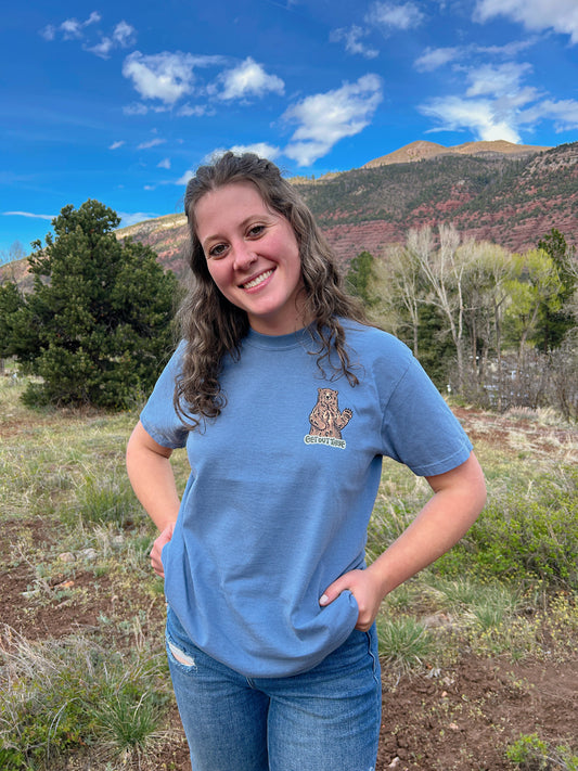 Get Out There Bear Tees