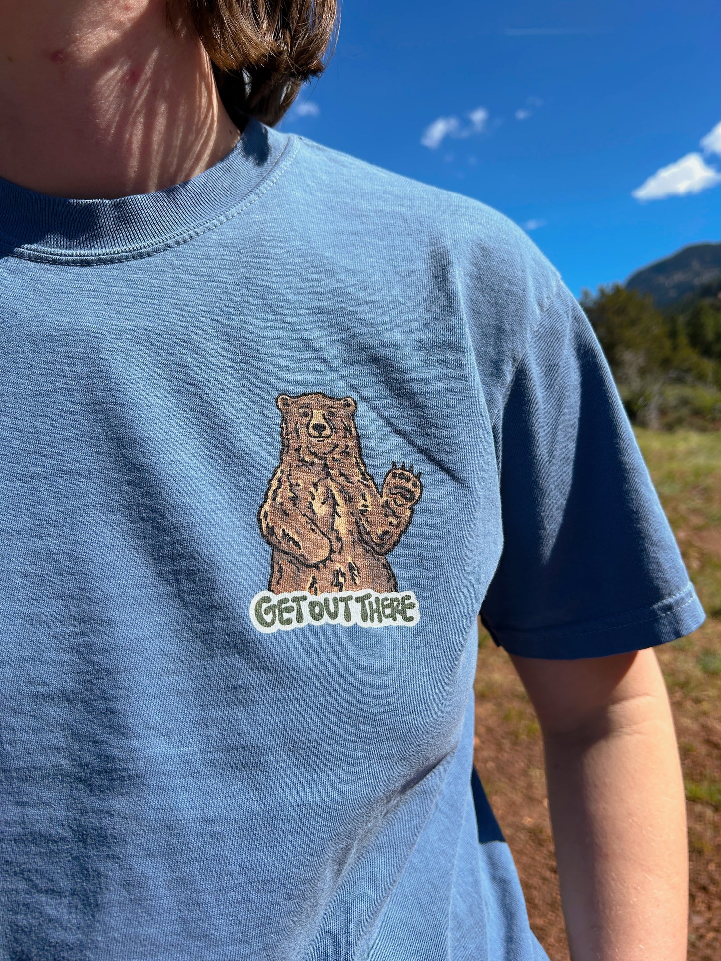 Get Out There Bear Tees