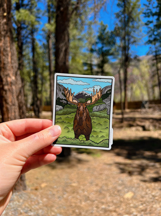 Moose Sticker