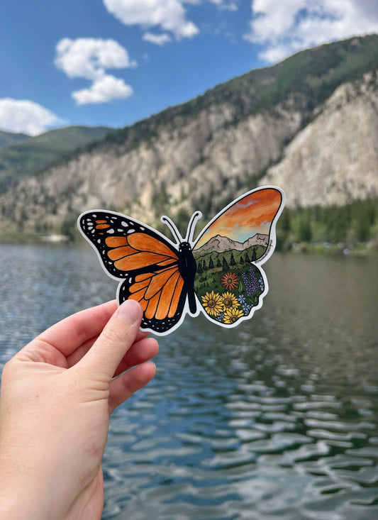 Mountain Monarch Sticker
