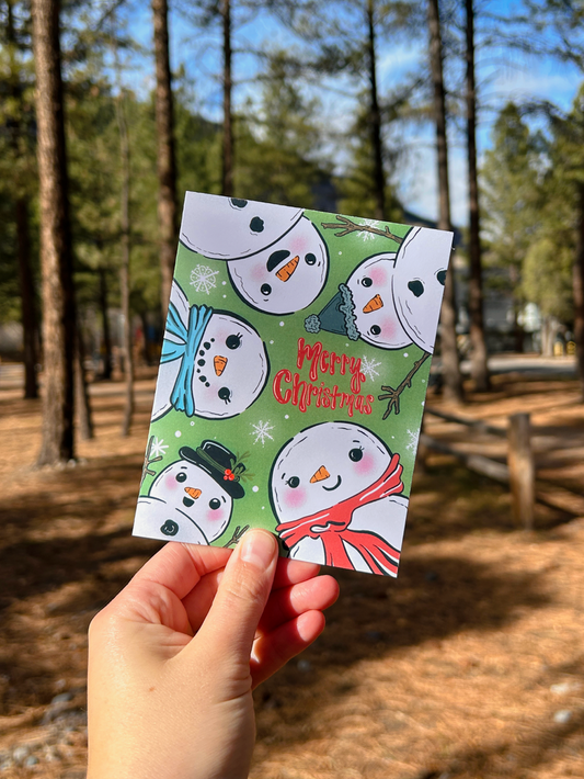 Snowman Christmas Greeting Card