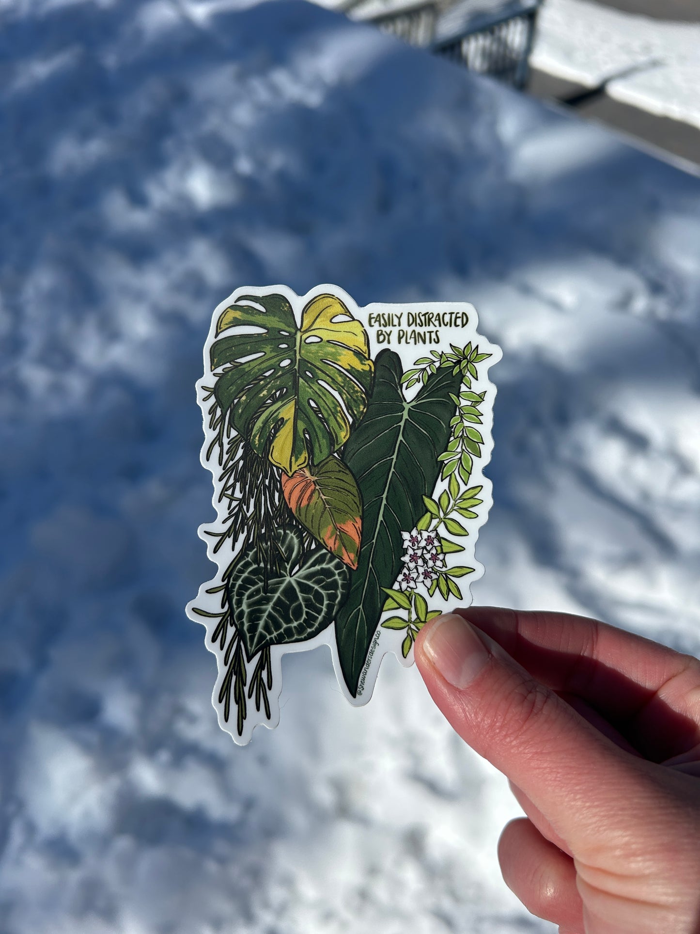 Easily Distracted By Plants Stickers