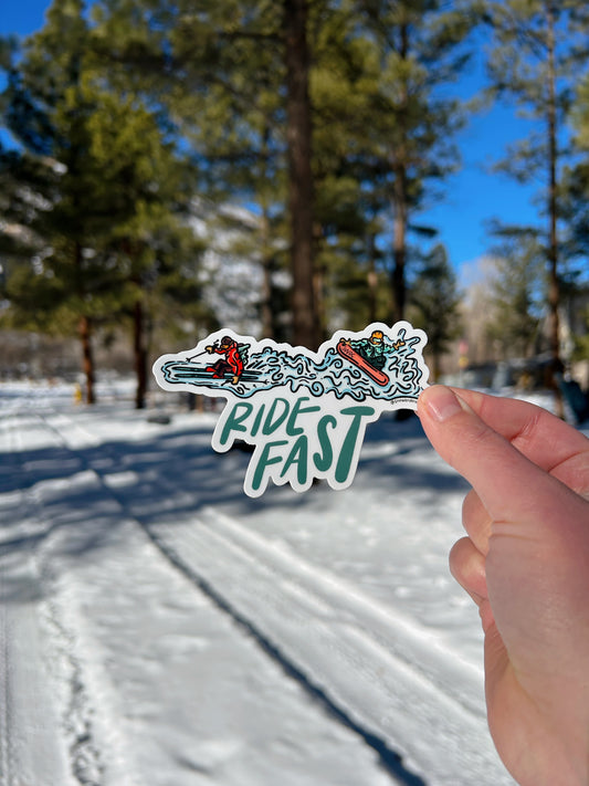 Ride Fast Stickers